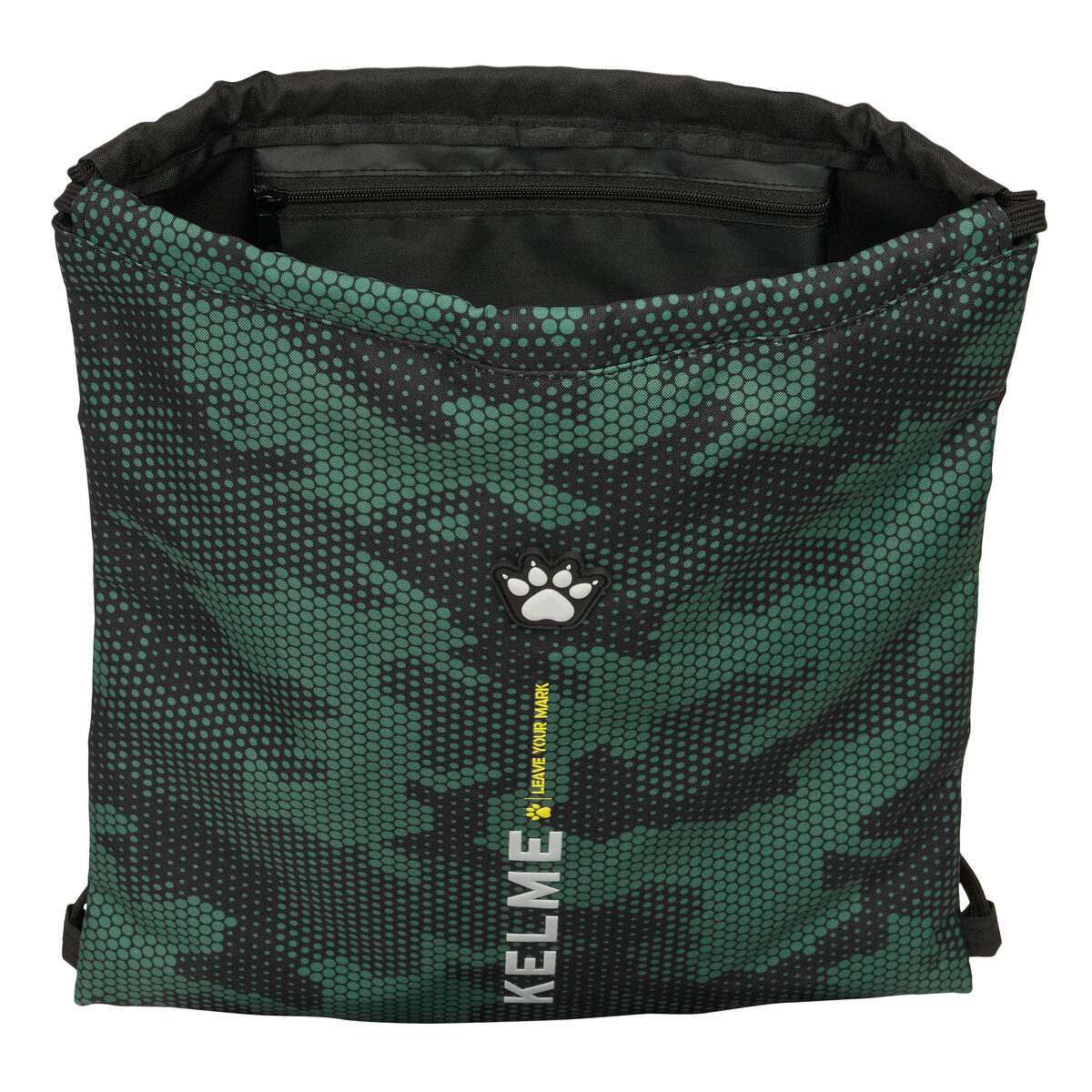 Backpack with Strings Kelme Camo Black Green 35 x 40 x 1 cm