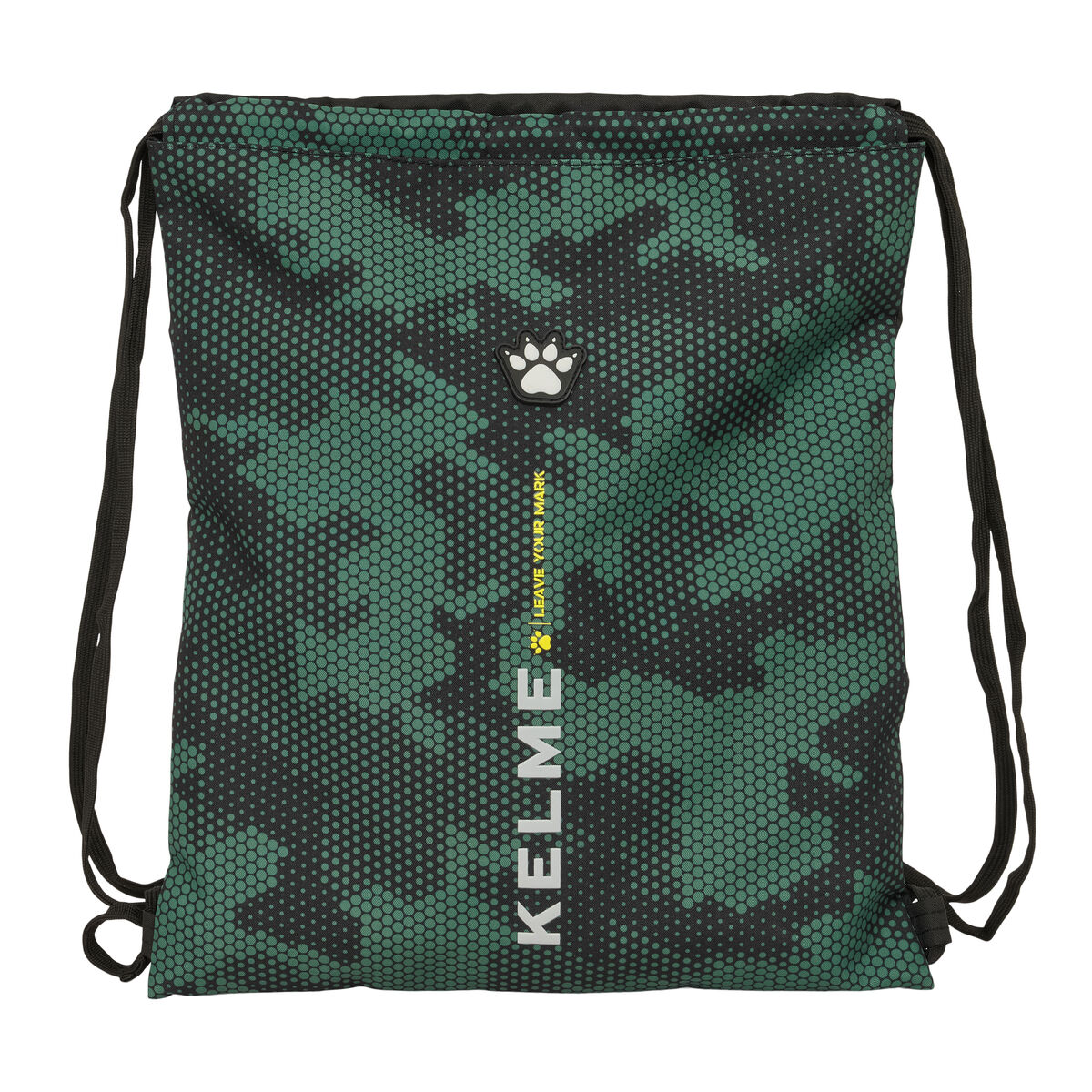 Backpack with Strings Kelme Camo Black Green 35 x 40 x 1 cm