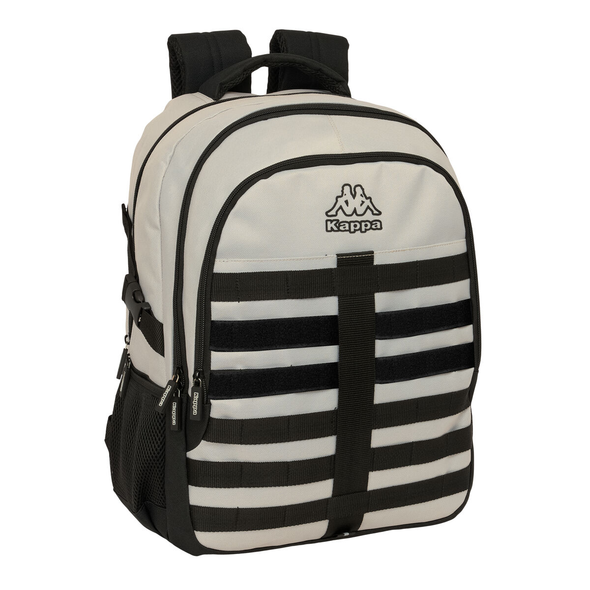 School Bag Kappa Grey Black Grey