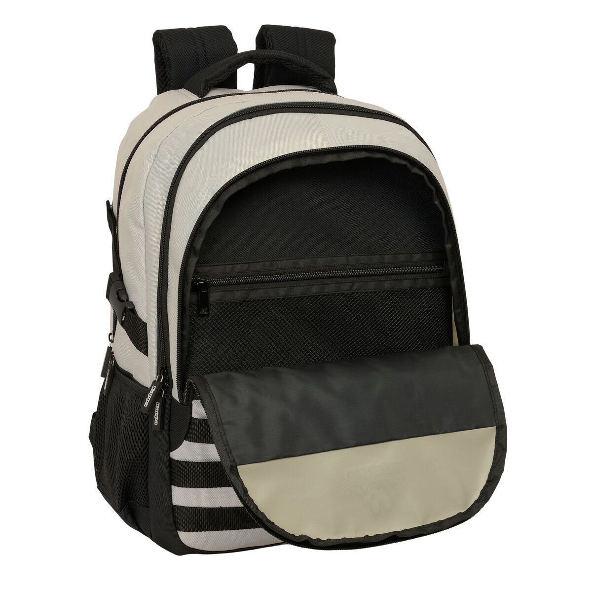 School Bag Kappa Grey Black Grey