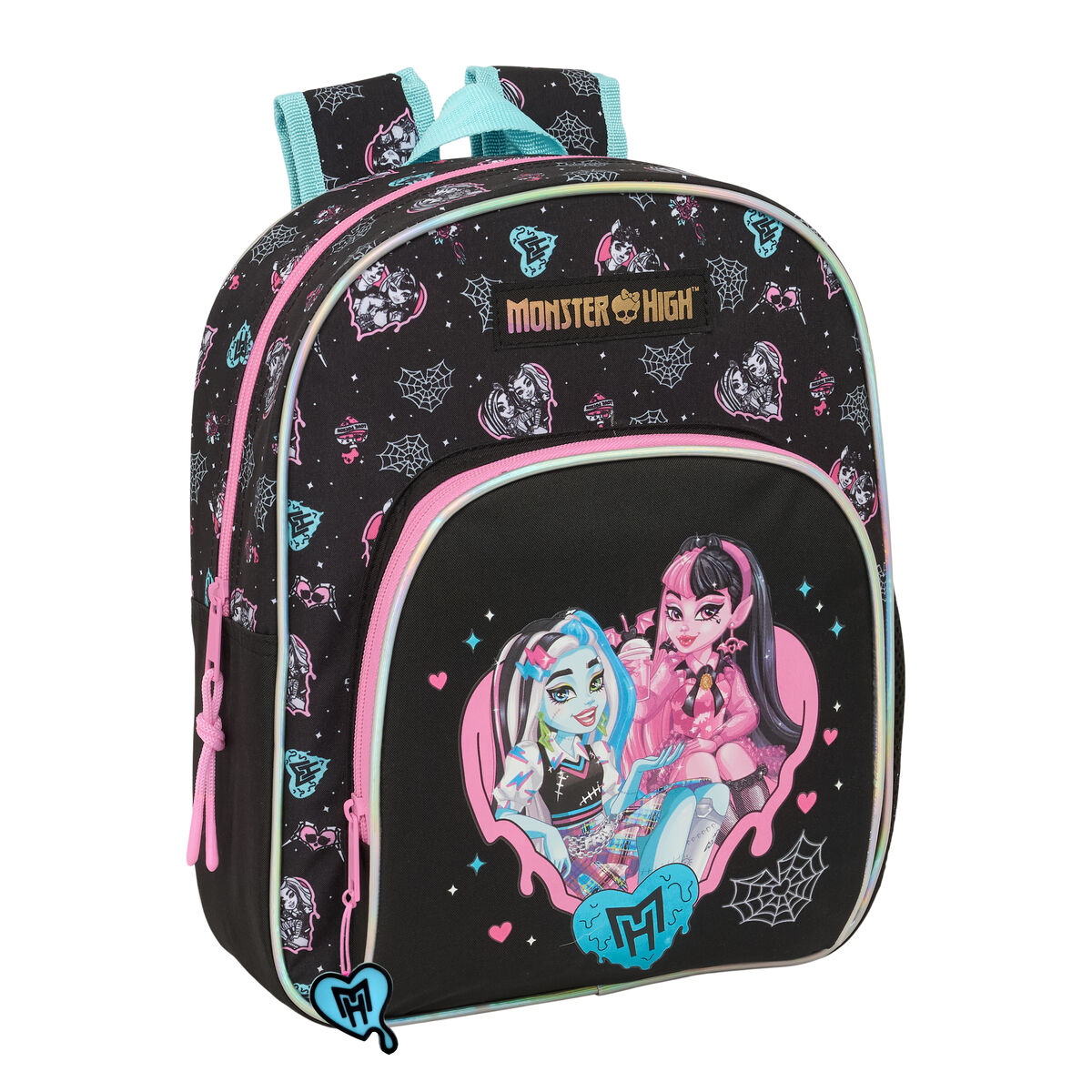 School Bag Monster High Black 28 x 34 x 10 cm