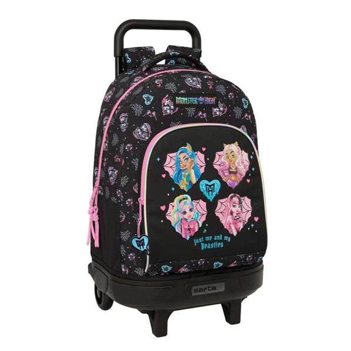 School Bag Monster High Black 33 x 45 x 22 cm