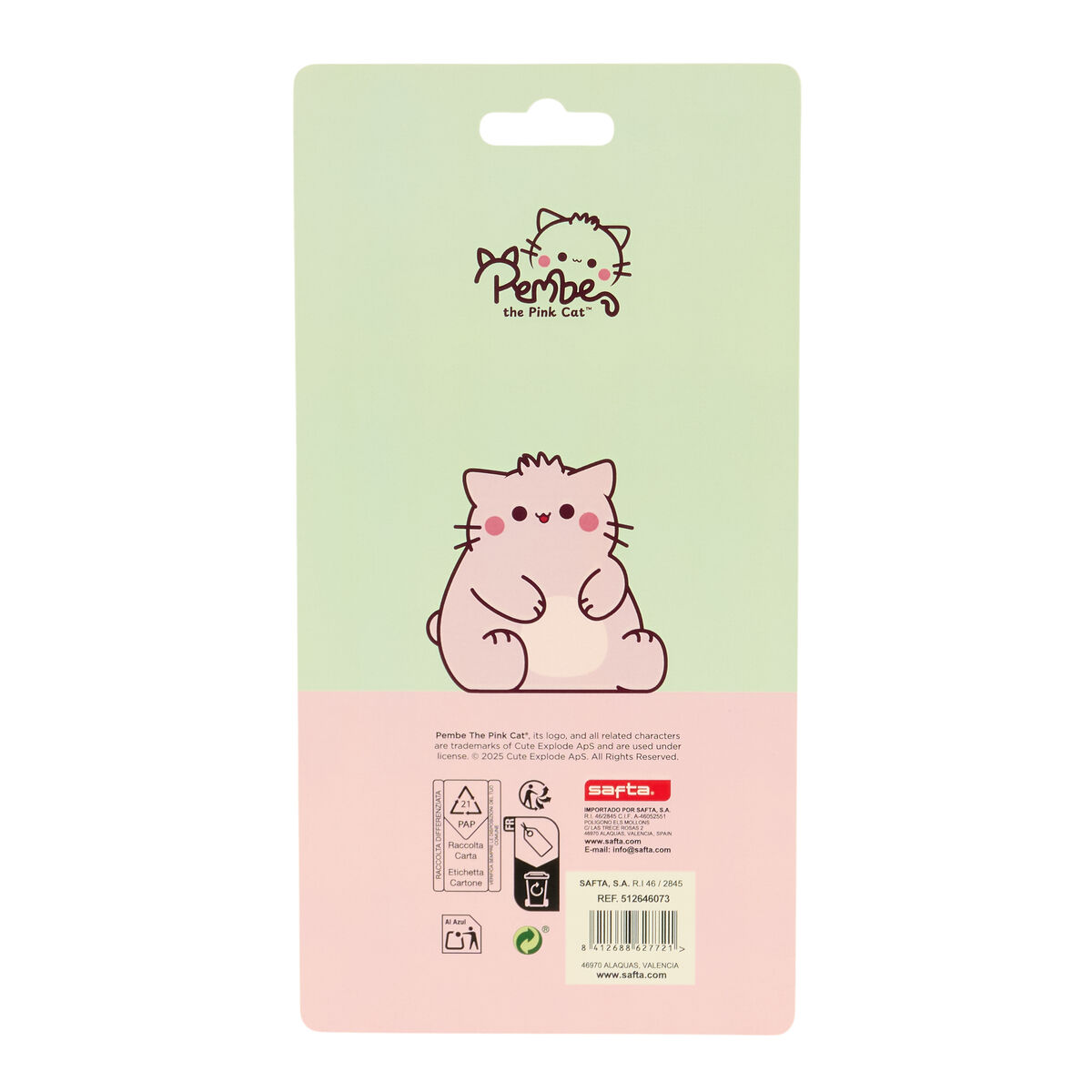 Ring binder Pembe The pink cat