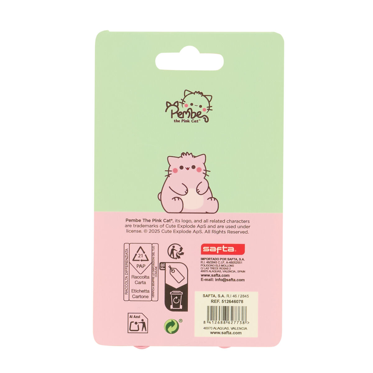 Ring binder Pembe The pink cat
