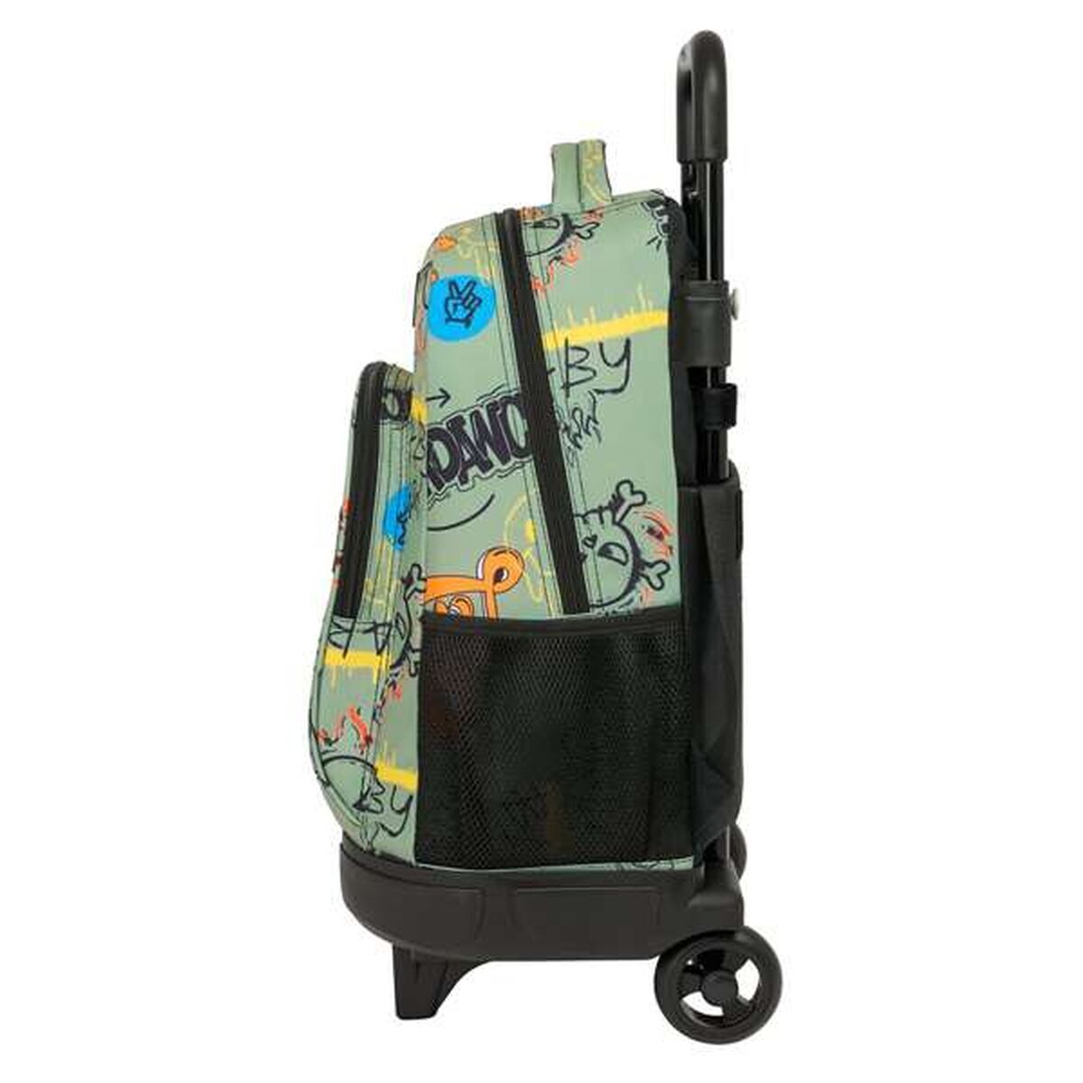 School Rucksack with Wheels Safta Zone 33 x 45 x 22 cm Graffitti