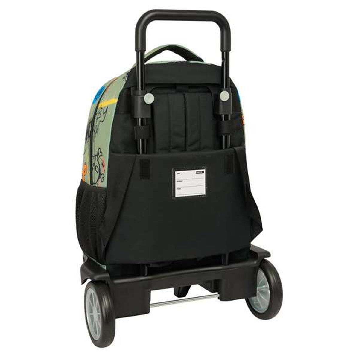 School Rucksack with Wheels Safta Zone 33 x 45 x 22 cm Graffitti