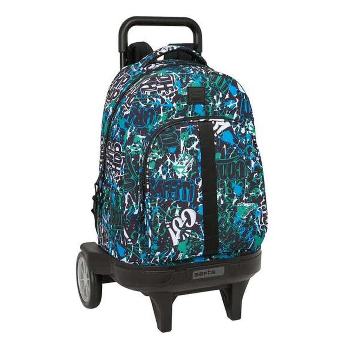 School Rucksack with Wheels Safta Go 33 x 45 x 22 cm Graffitti School Rucksack with Wheels Safta Go 33 x 45 x 22 cm Graffitti