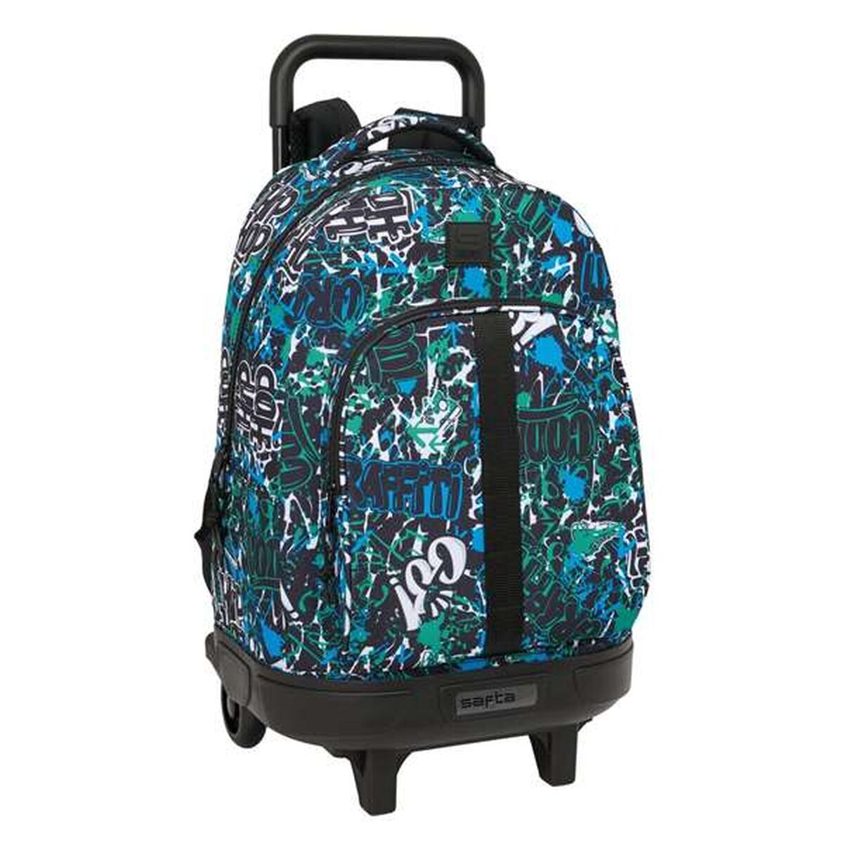 School Rucksack with Wheels Safta Go 33 x 45 x 22 cm Graffitti School Rucksack with Wheels Safta Go 33 x 45 x 22 cm Graffitti