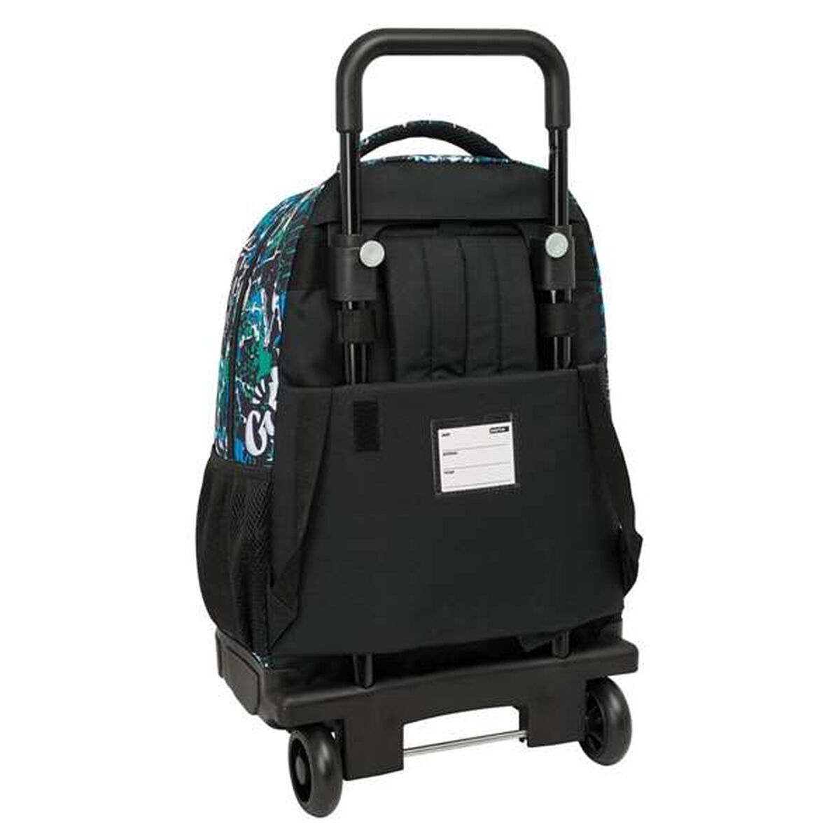 School Rucksack with Wheels Safta Go 33 x 45 x 22 cm Graffitti