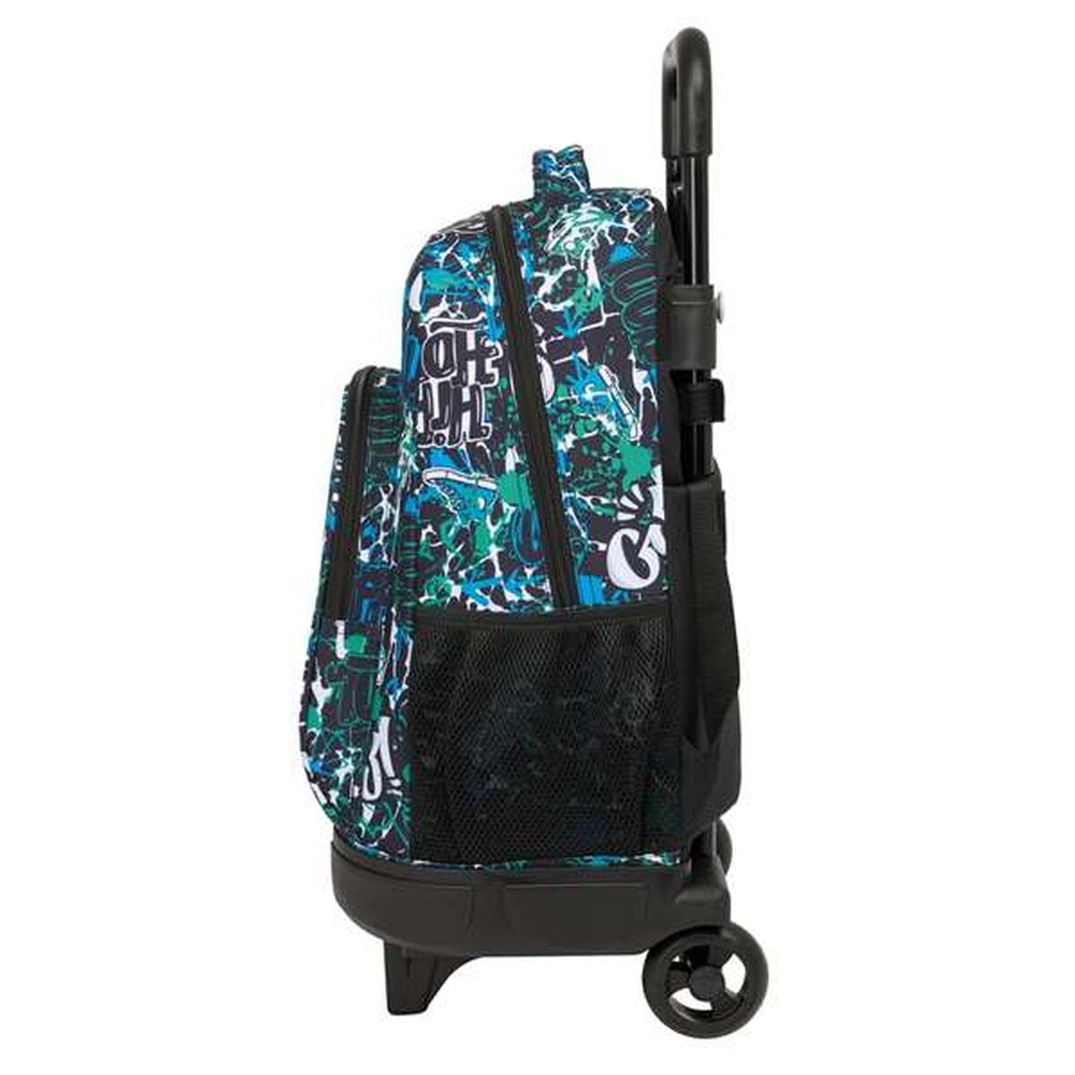 School Rucksack with Wheels Safta Go 33 x 45 x 22 cm Graffitti