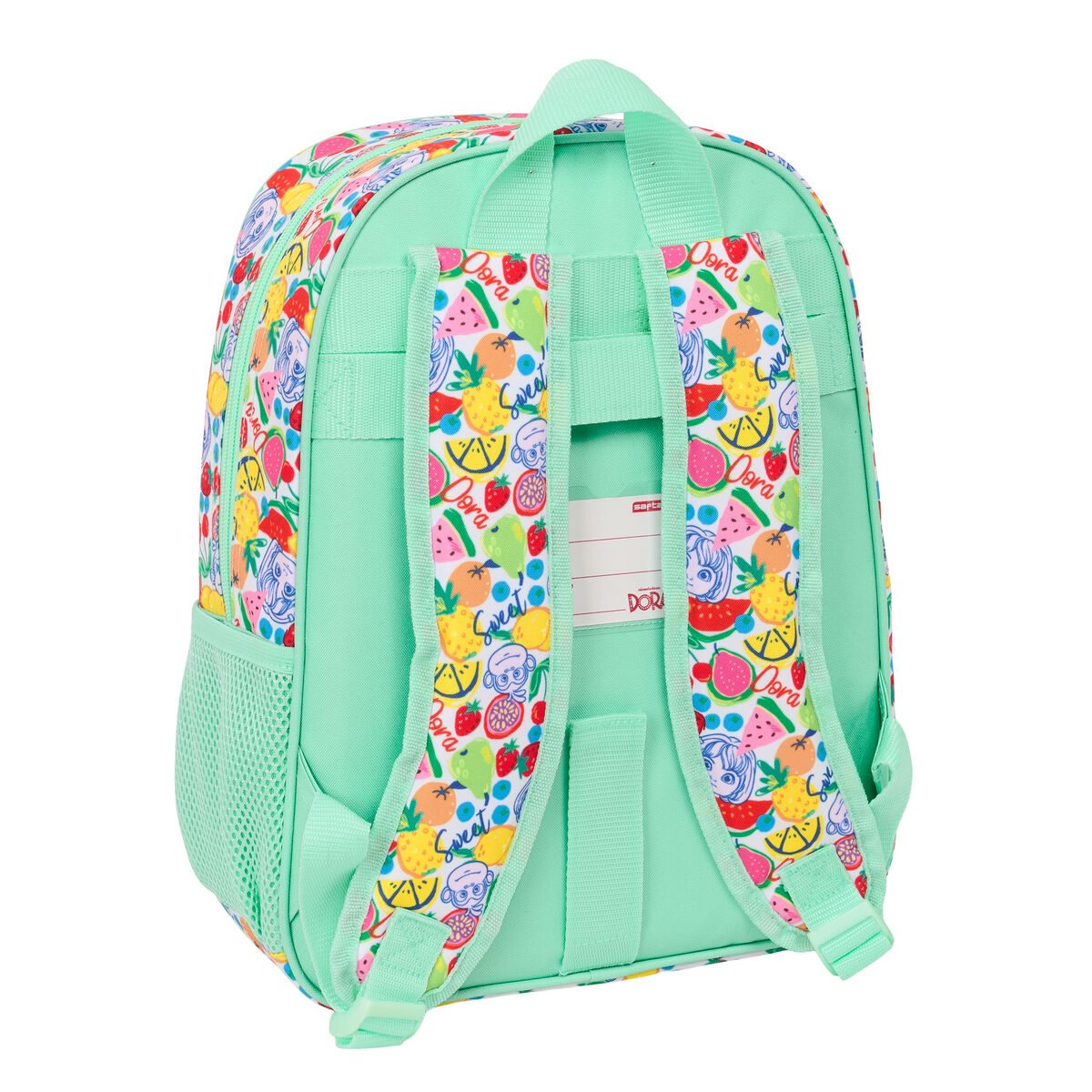 School Bag Dora Turquoise 26 x 34 x 11 cm
