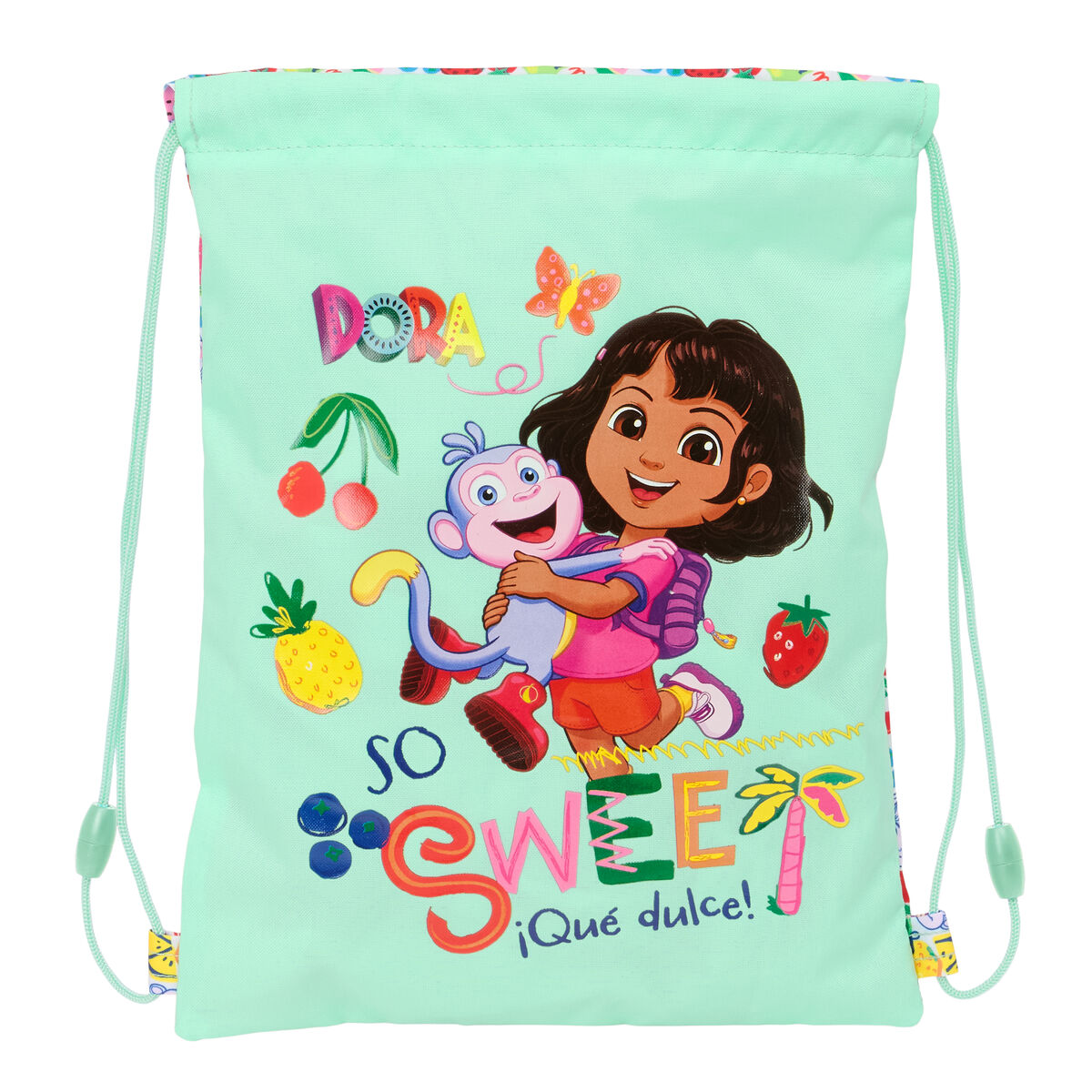 Backpack with Strings Dora Turquoise 26 x 34 x 1 cm Backpack with Strings Dora Turquoise 26 x 34 x 1 cm