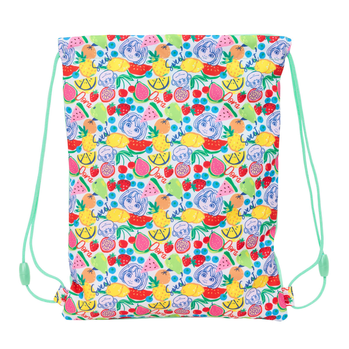 Backpack with Strings Dora Turquoise 26 x 34 x 1 cm