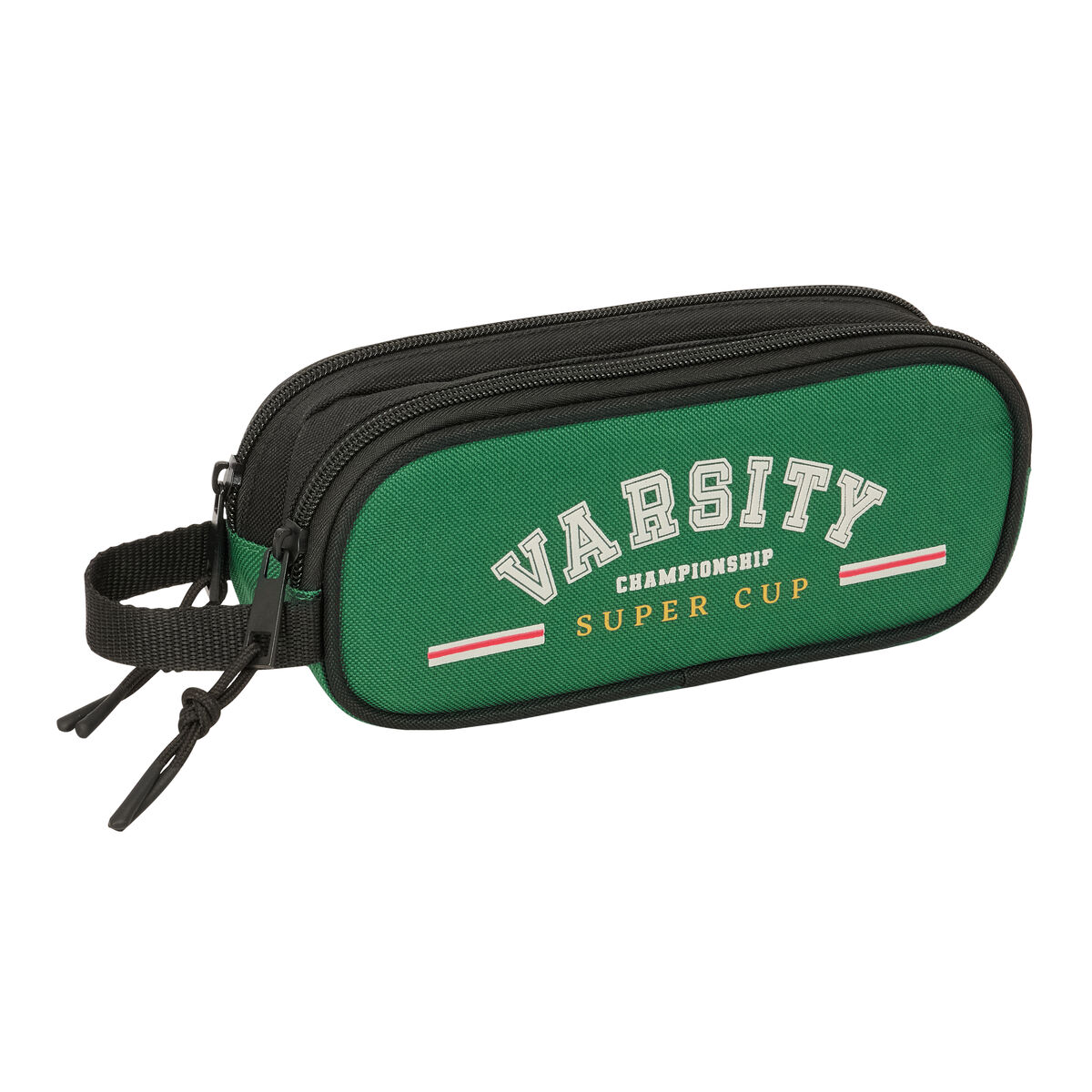 Holdall BlackFit8 Varsity Black Green 21 x 8 x 6 cm Holdall BlackFit8 Varsity Black Green 21 x 8 x 6 cm