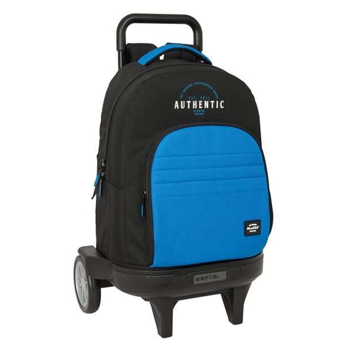 School Rucksack with Wheels BlackFit8 Underground Blue Black 33 x 45 x 22 cm School Rucksack with Wheels BlackFit8 Underground Blue Black 33 x 45 x 22 cm