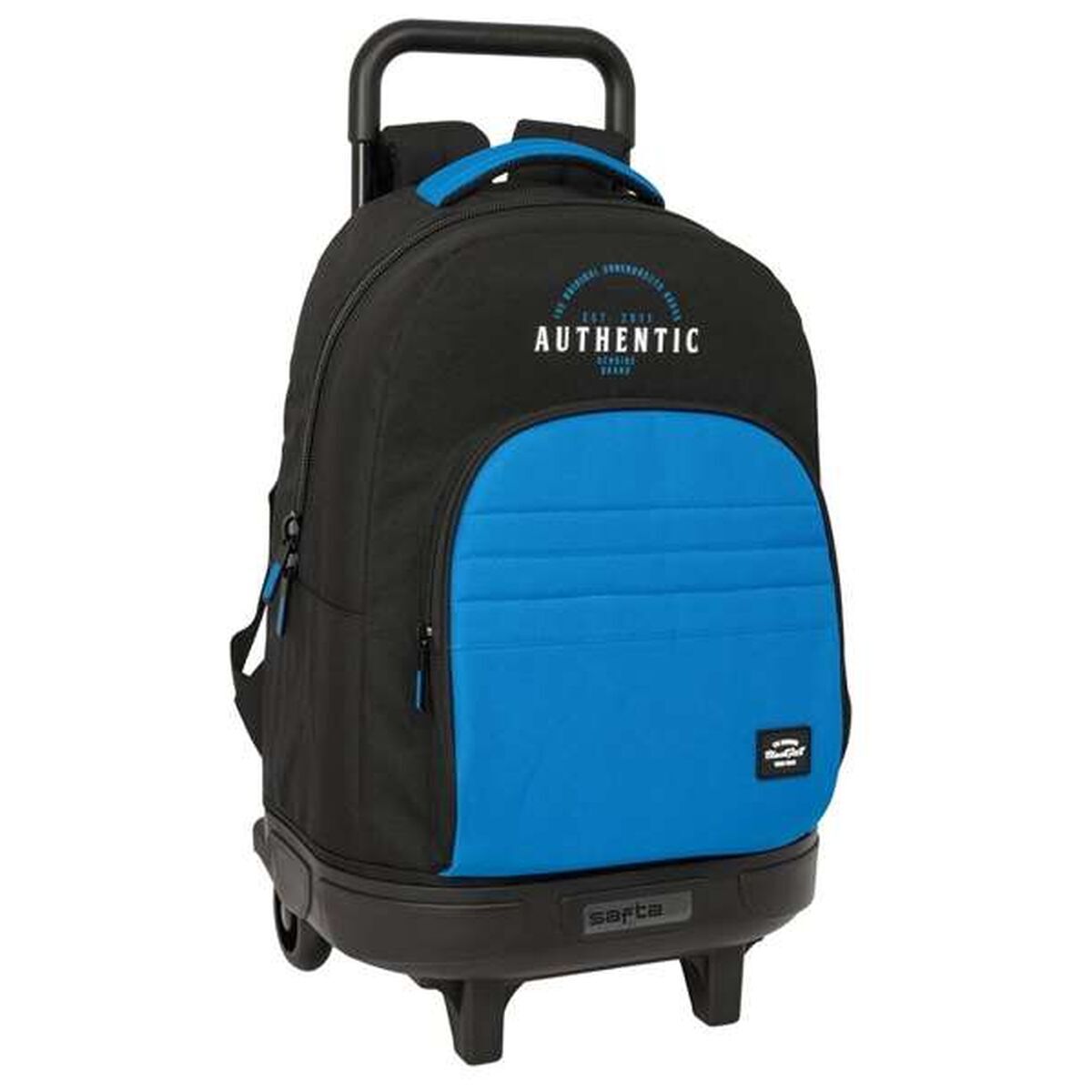 School Rucksack with Wheels BlackFit8 Underground Blue Black 33 x 45 x 22 cm
