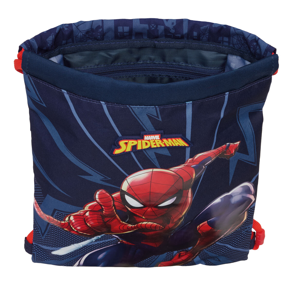 Backpack with Strings Spider-Man Blue 26 x 34 x 1 cm