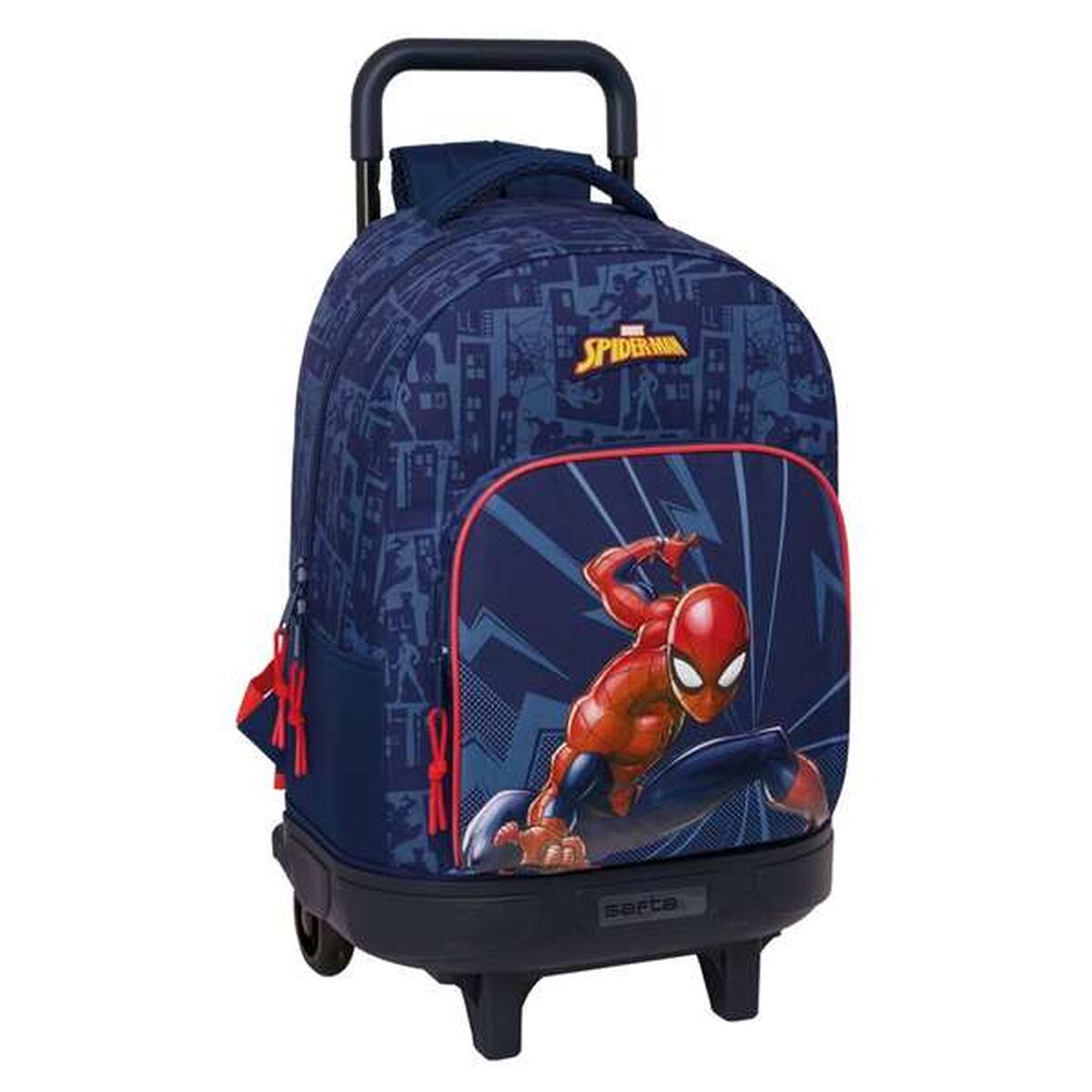 School Rucksack with Wheels Spider-Man Blue 33 x 45 x 22 cm School Rucksack with Wheels Spider-Man Blue 33 x 45 x 22 cm