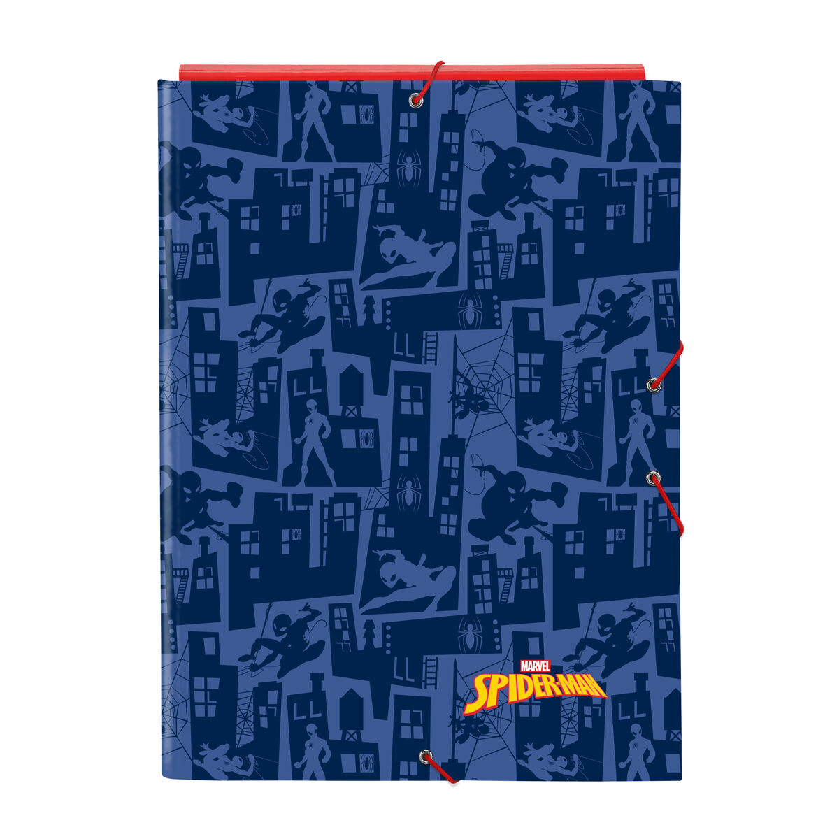 Ring binder Spider-Man Blue A4 26 x 33.5 x 2.5 cm Ring binder Spider-Man Blue A4 26 x 33.5 x 2.5 cm
