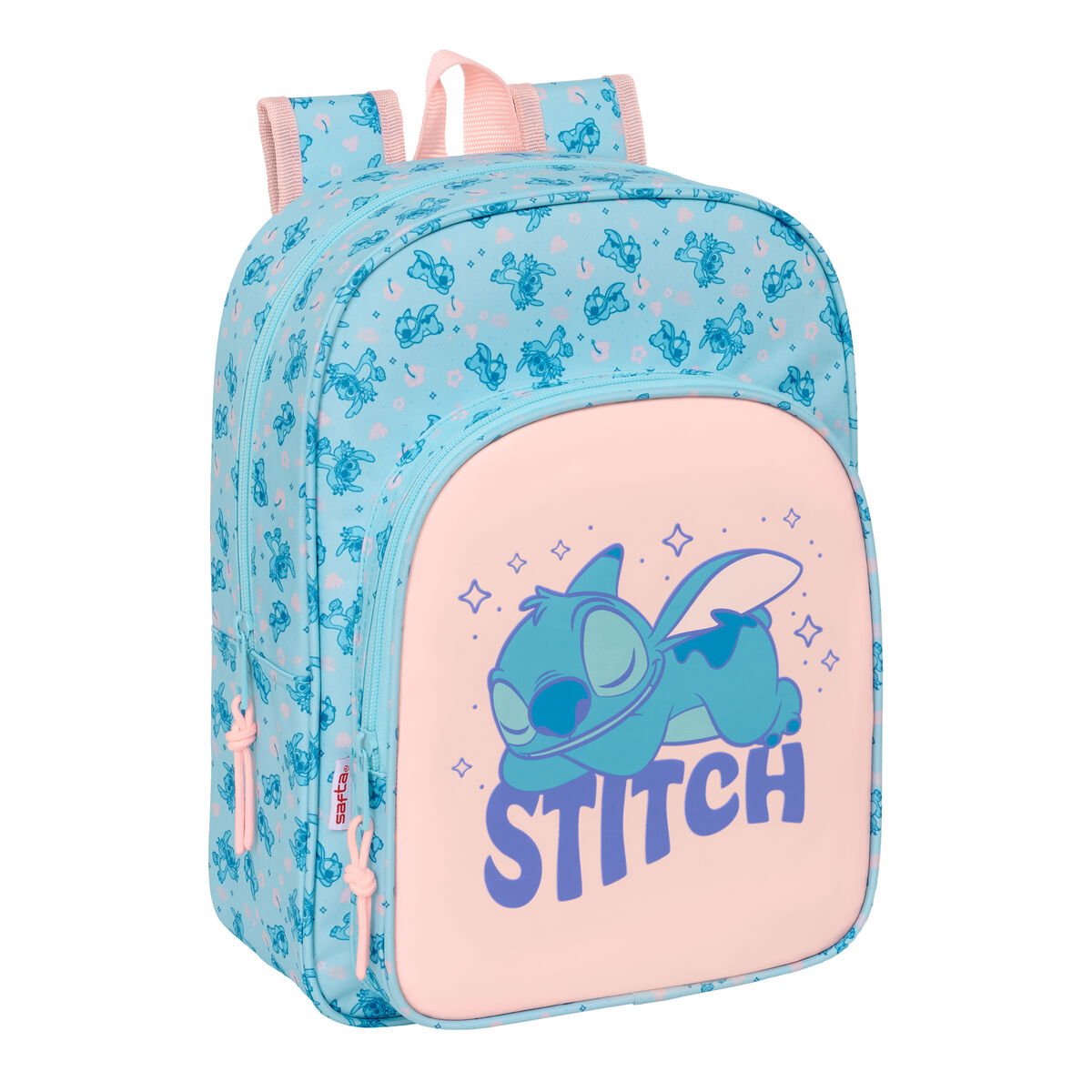 School Bag Lilo & Stitch Ohana Light Blue Light Pink 26 x 34 x 11 cm School Bag Lilo & Stitch Ohana Light Blue Light Pink 26 x 34 x 11 cm