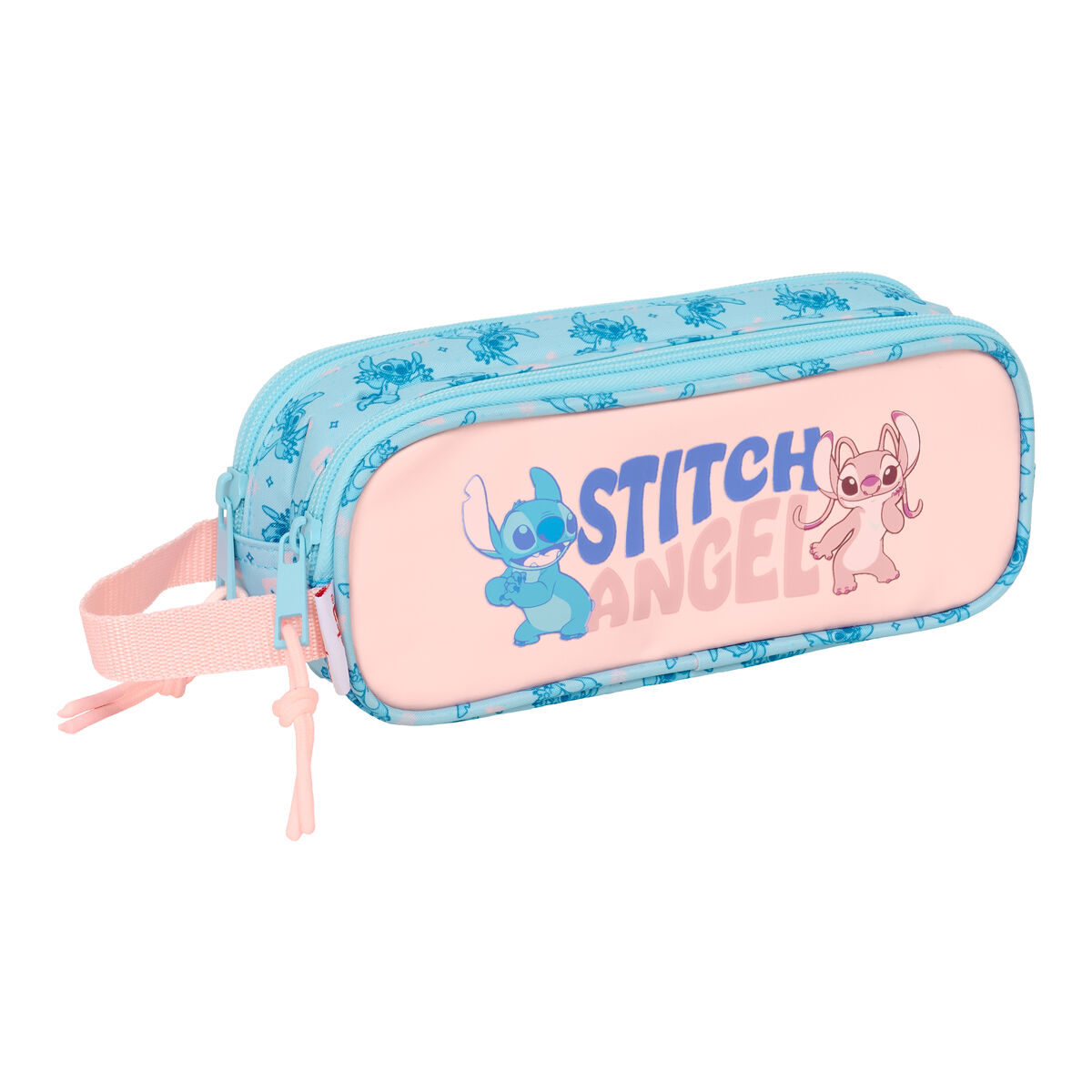 Holdall Lilo & Stitch Ohana Light Blue Light Pink 21 x 8 x 6 cm