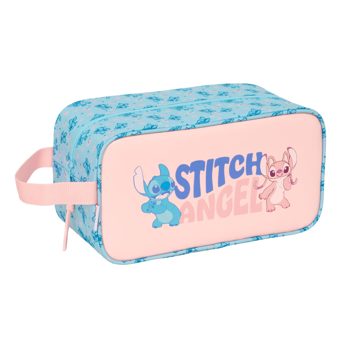 Holdall Lilo & Stitch Ohana Light Blue Light Pink 29 x 15 x 14 cm Holdall Lilo & Stitch Ohana Light Blue Light Pink 29 x 15 x 14 cm