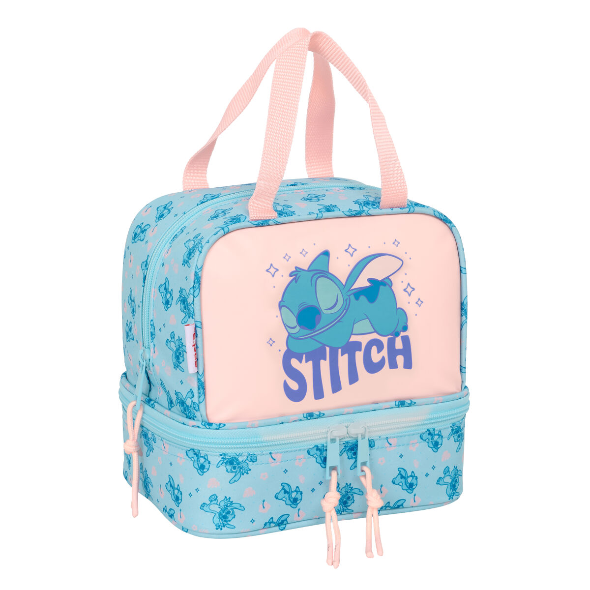 Lunchbox Lilo & Stitch Ohana Blue Pink 20 x 20 x 15 cm Lunchbox Lilo & Stitch Ohana Blue Pink 20 x 20 x 15 cm