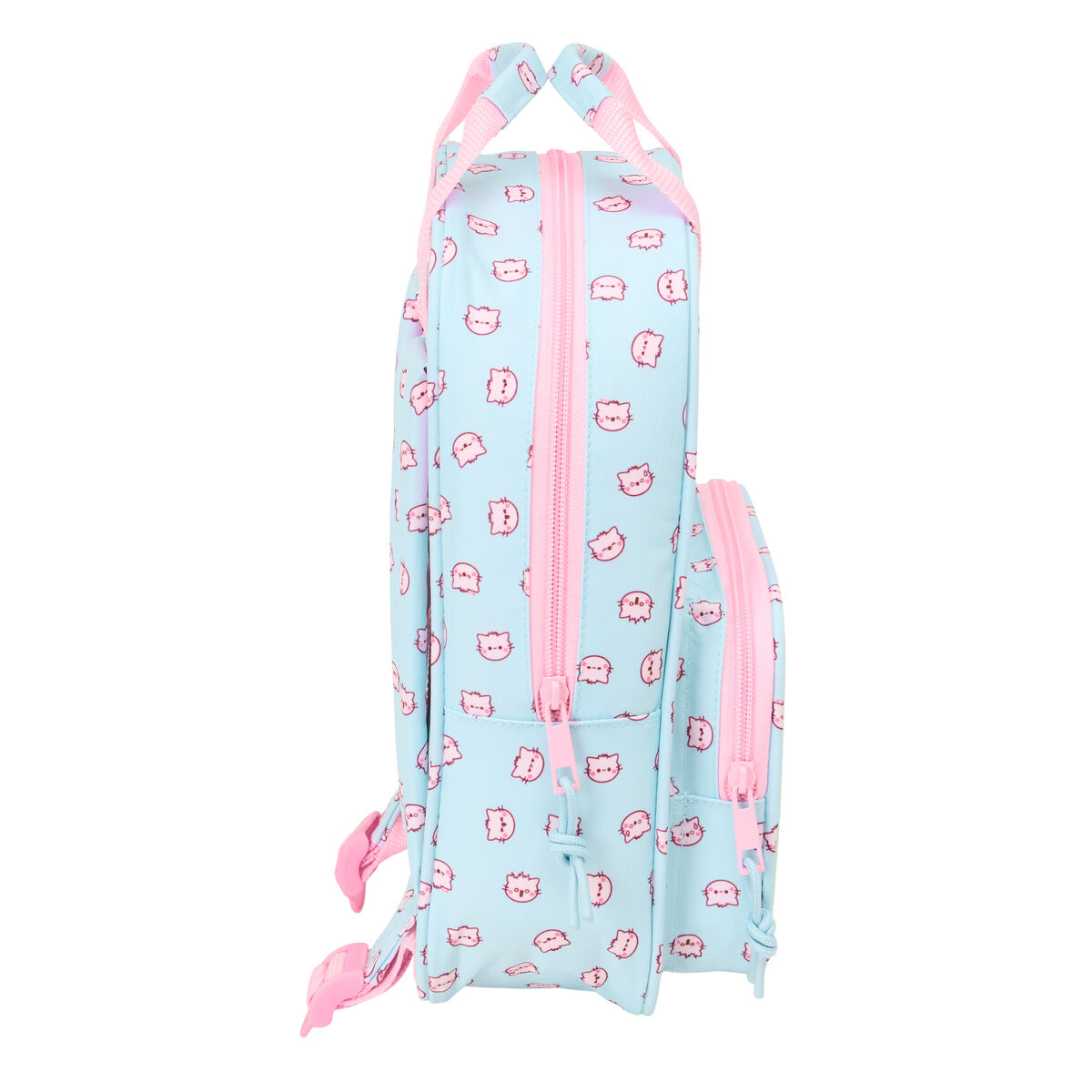 School Bag Pembe The pink cat Multicolour 20 x 28 x 8 cm