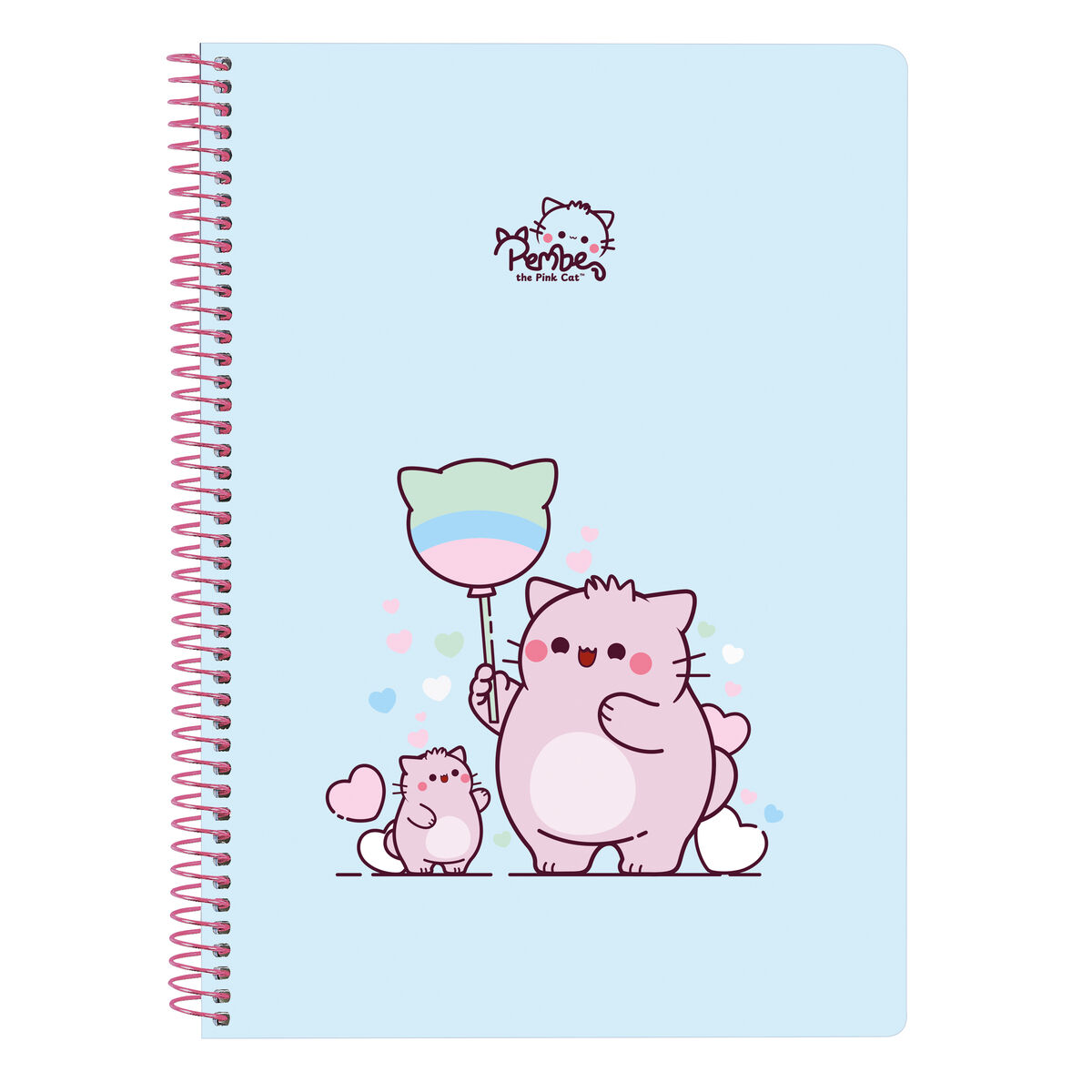 Ring binder Pembe The pink cat Multicolour 15.5 x 22 x 1 cm Ring binder Pembe The pink cat Multicolour 15.5 x 22 x 1 cm