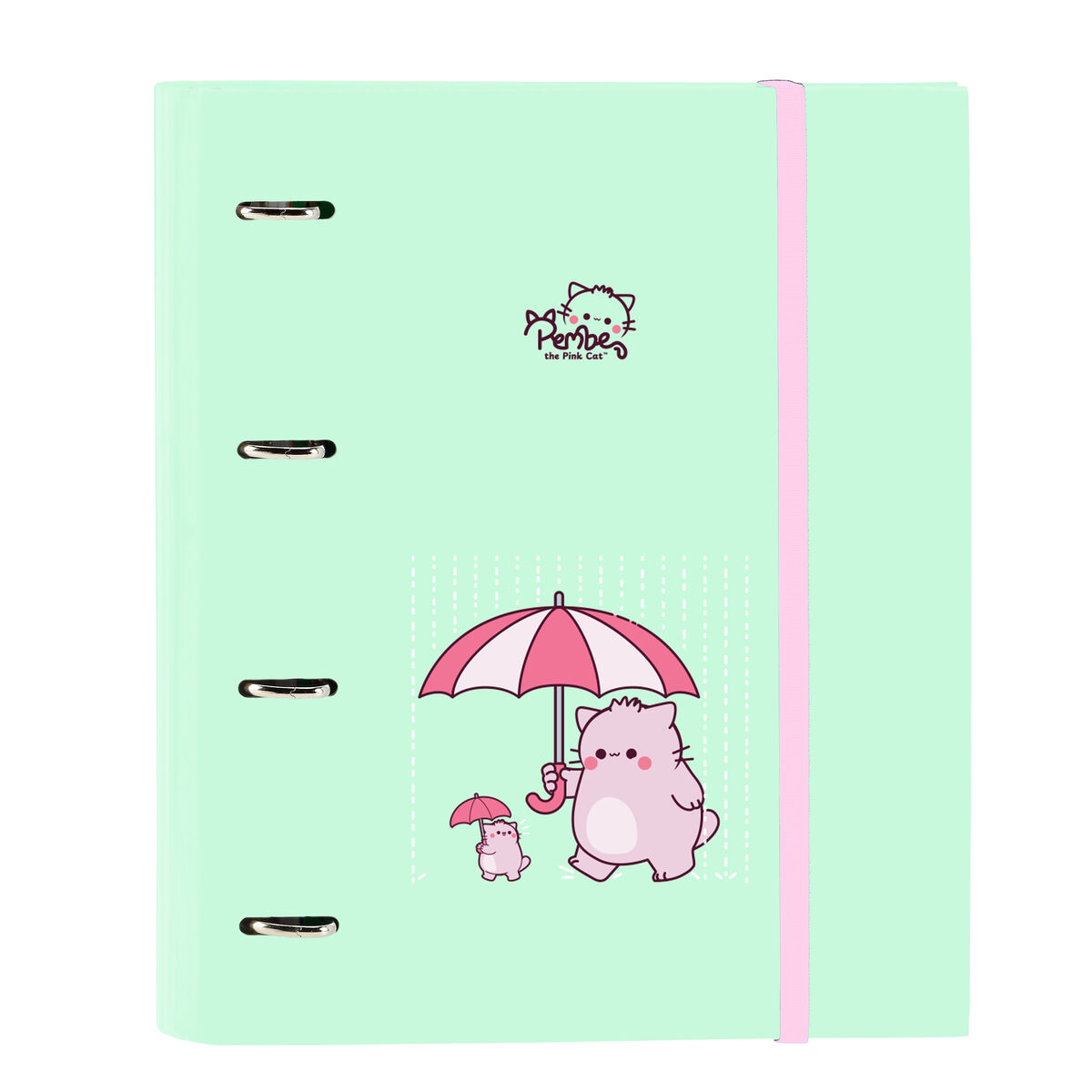 Ring binder Pembe The pink cat Multicolour 27 x 32 x 3.5 cm Ring binder Pembe The pink cat Multicolour 27 x 32 x 3.5 cm