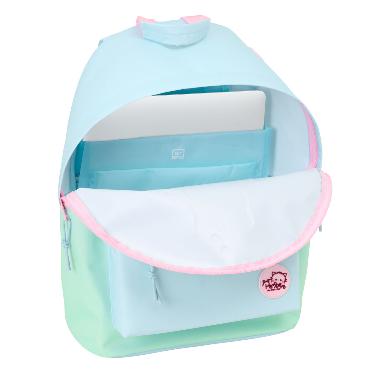 School Bag Pembe pembe Multicolour 31 x 41 x 16 cm