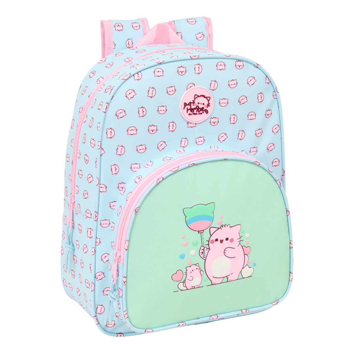 Rucksack Pembe The pink cat Multicolour 26 x 34 x 11 cm