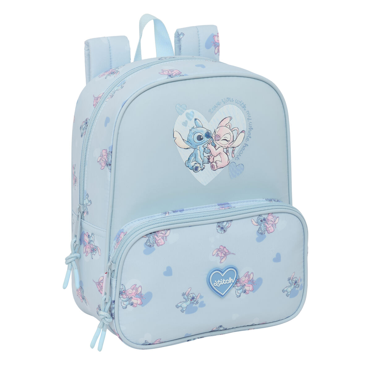 School Bag Lilo & Stitch Light Blue 22 x 27 x 10 cm School Bag Lilo & Stitch Light Blue 22 x 27 x 10 cm