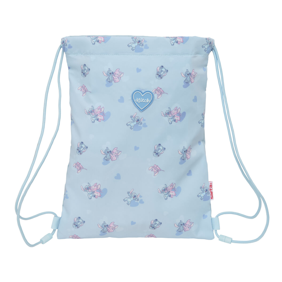 Backpack with Strings Lilo & Stitch Blue 26 x 34 x 1 cm