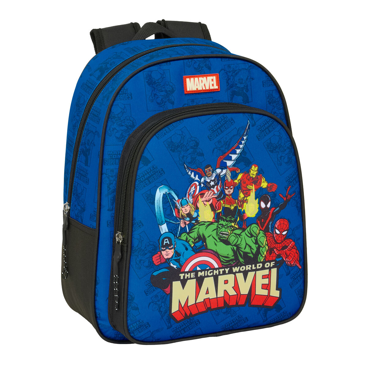 School Bag The Avengers Blue Black 27 x 33 x 10 cm School Bag The Avengers Blue Black 27 x 33 x 10 cm