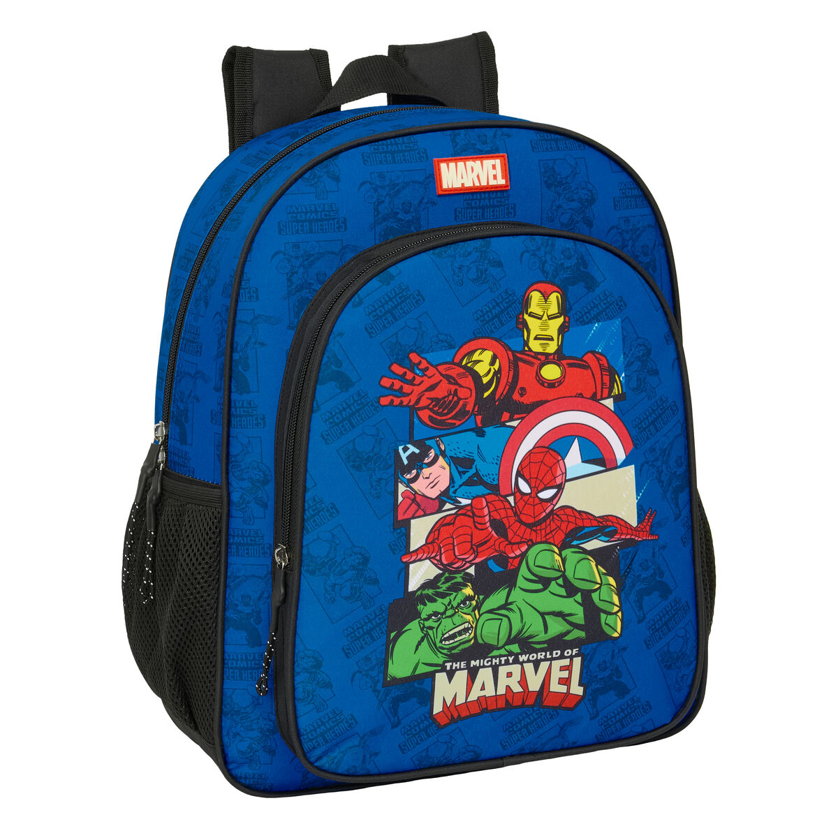 School Bag The Avengers Blue Black 32 x 38 x 12 cm School Bag The Avengers Blue Black 32 x 38 x 12 cm