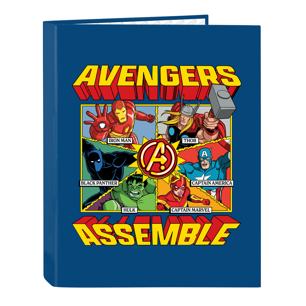 Ring binder The Avengers Blue Black A4 26.5 x 33 x 4 cm Ring binder The Avengers Blue Black A4 26.5 x 33 x 4 cm