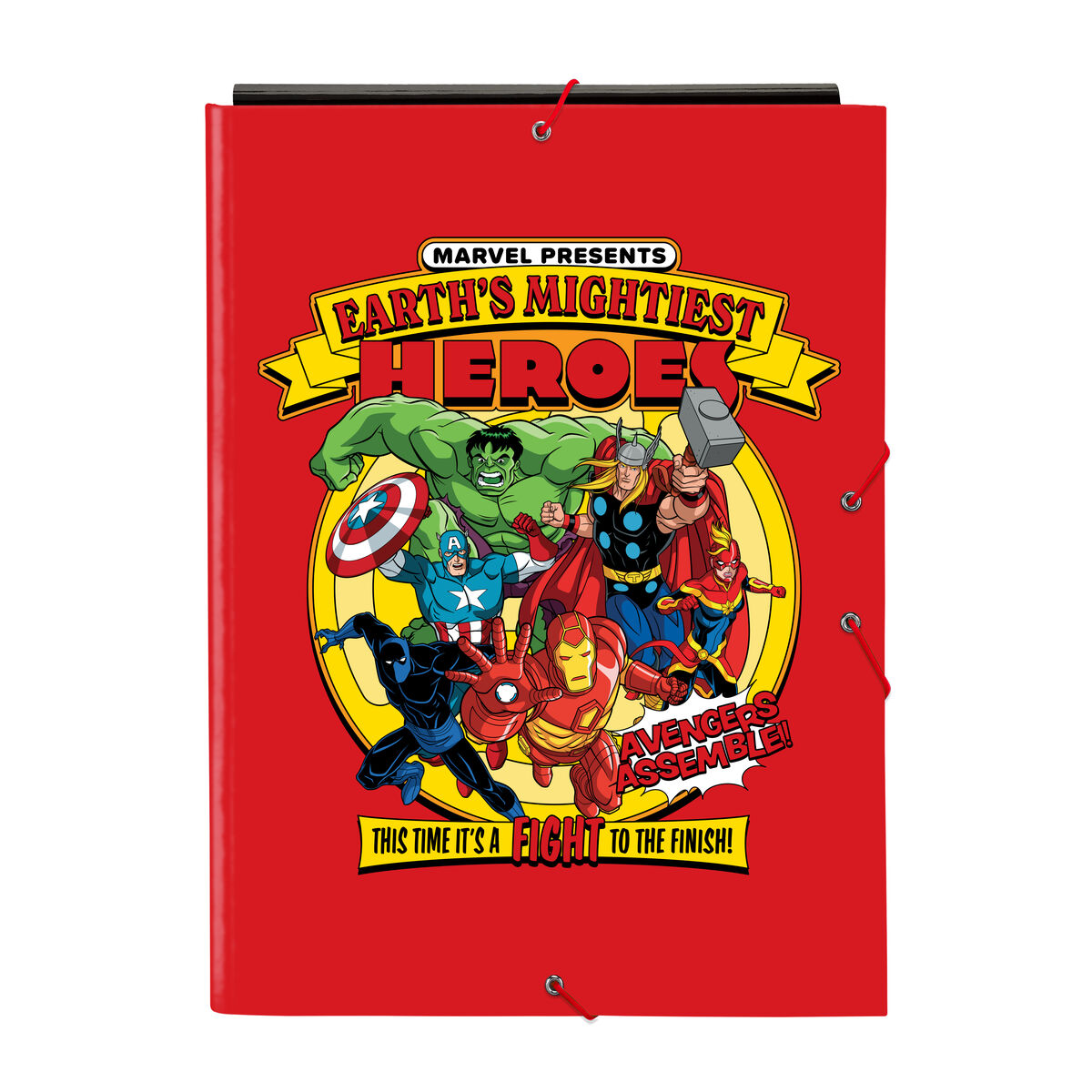 Ring binder The Avengers Blue Black A4 26 x 33.5 x 2.5 cm Ring binder The Avengers Blue Black A4 26 x 33.5 x 2.5 cm