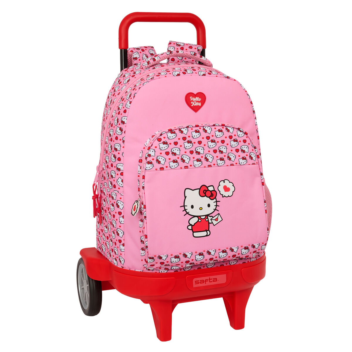 School Rucksack with Wheels Hello Kitty Pink 33 x 45 x 22 cm School Rucksack with Wheels Hello Kitty Pink 33 x 45 x 22 cm