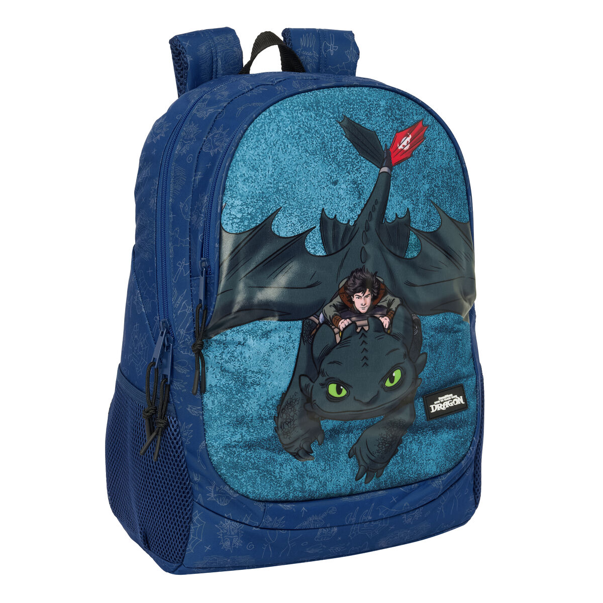 School Bag How to Train Your Dragon Dark blue 32 x 44 x 16 cm School Bag How to Train Your Dragon Dark blue 32 x 44 x 16 cm