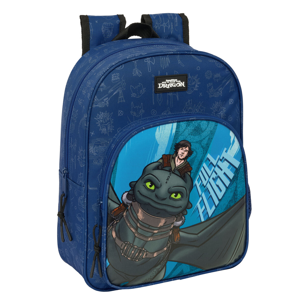 School Bag How to Train Your Dragon Dark blue 26 x 34 x 11 cm