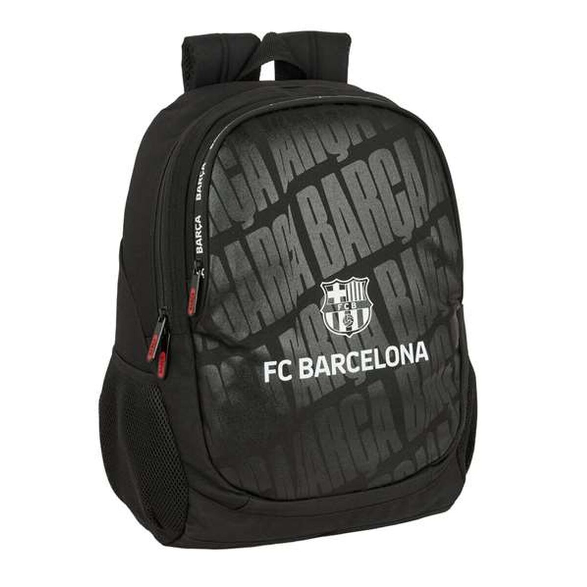 School Bag F.C. Barcelona Black 32 x 44 x 16 cm