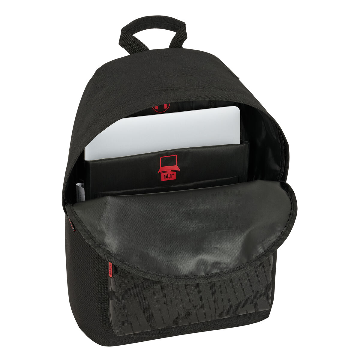 School Bag F.C. Barcelona Black 31 x 41 x 16 cm