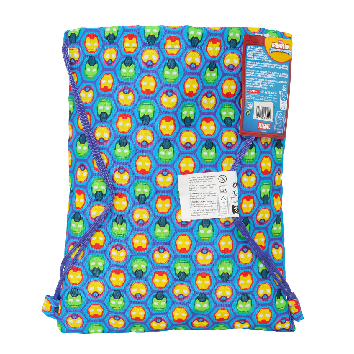 Backpack with Strings Iron Man Multicolour 26 x 34 x 1 cm