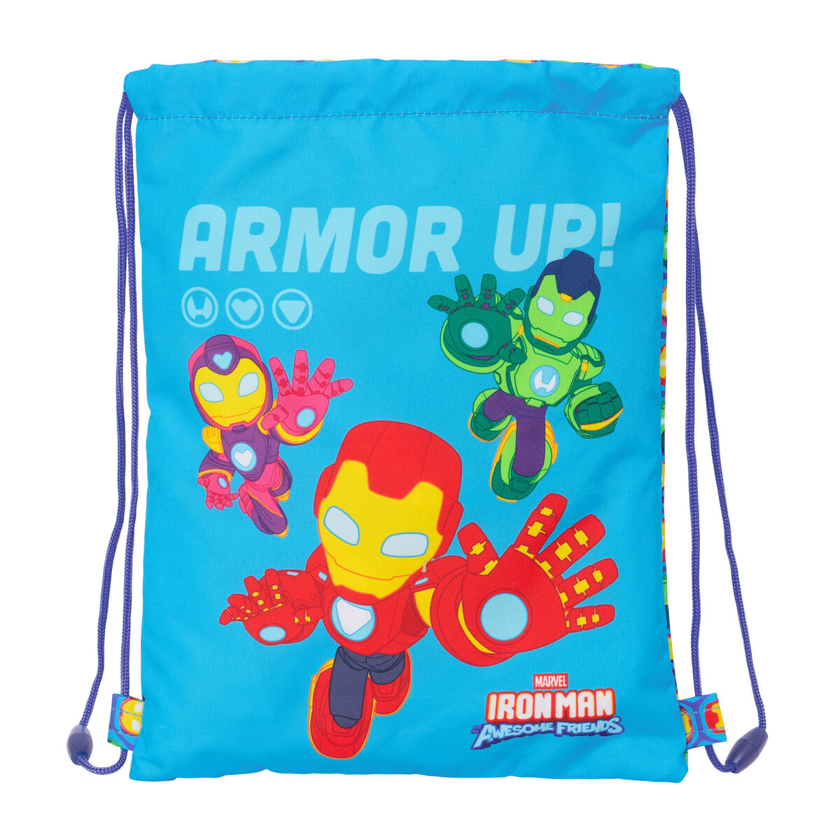 Backpack with Strings Iron Man Multicolour 26 x 34 x 1 cm Backpack with Strings Iron Man Multicolour 26 x 34 x 1 cm