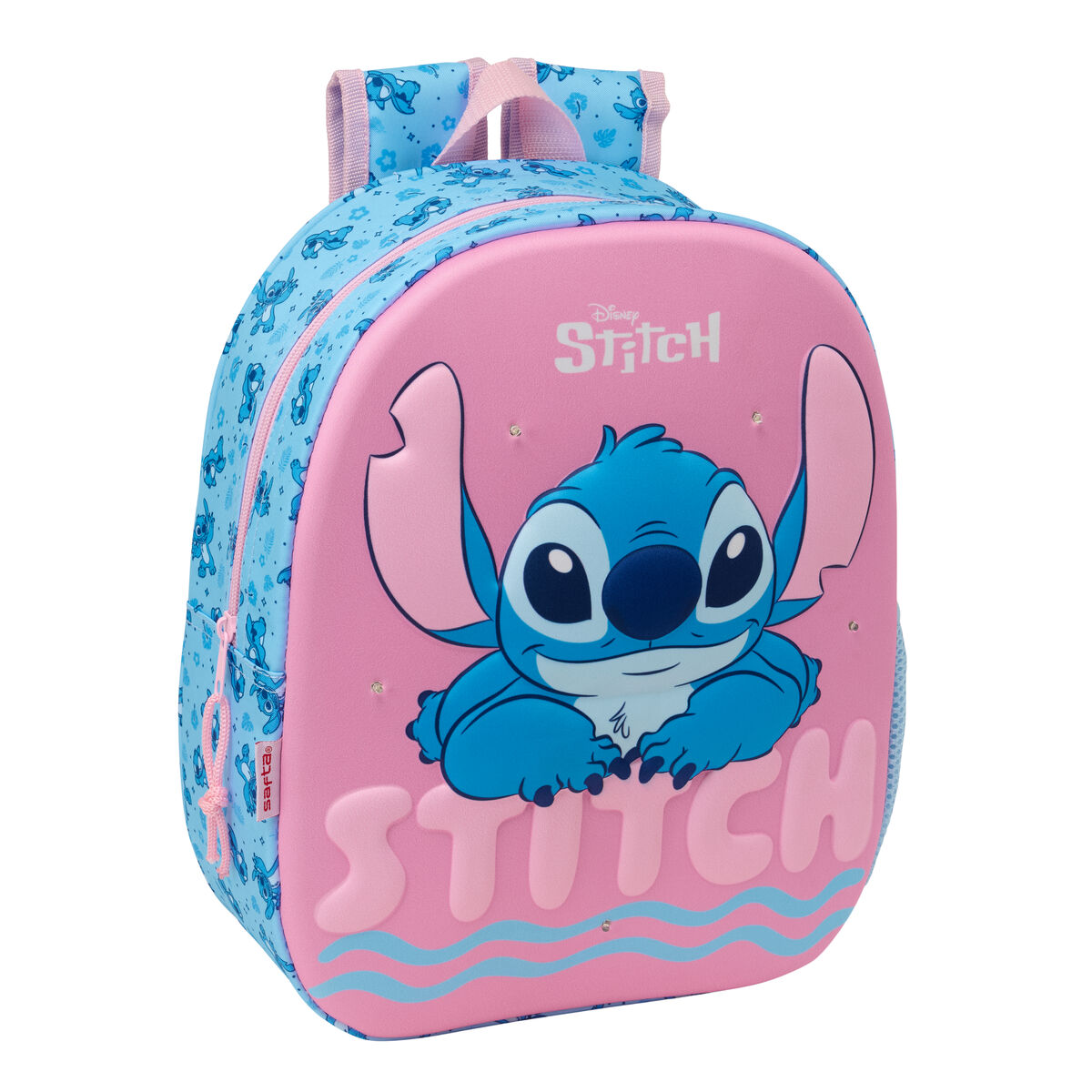 School Bag Lilo & Stitch Pink Light Blue 27 x 33 x 10 cm School Bag Lilo & Stitch Pink Light Blue 27 x 33 x 10 cm