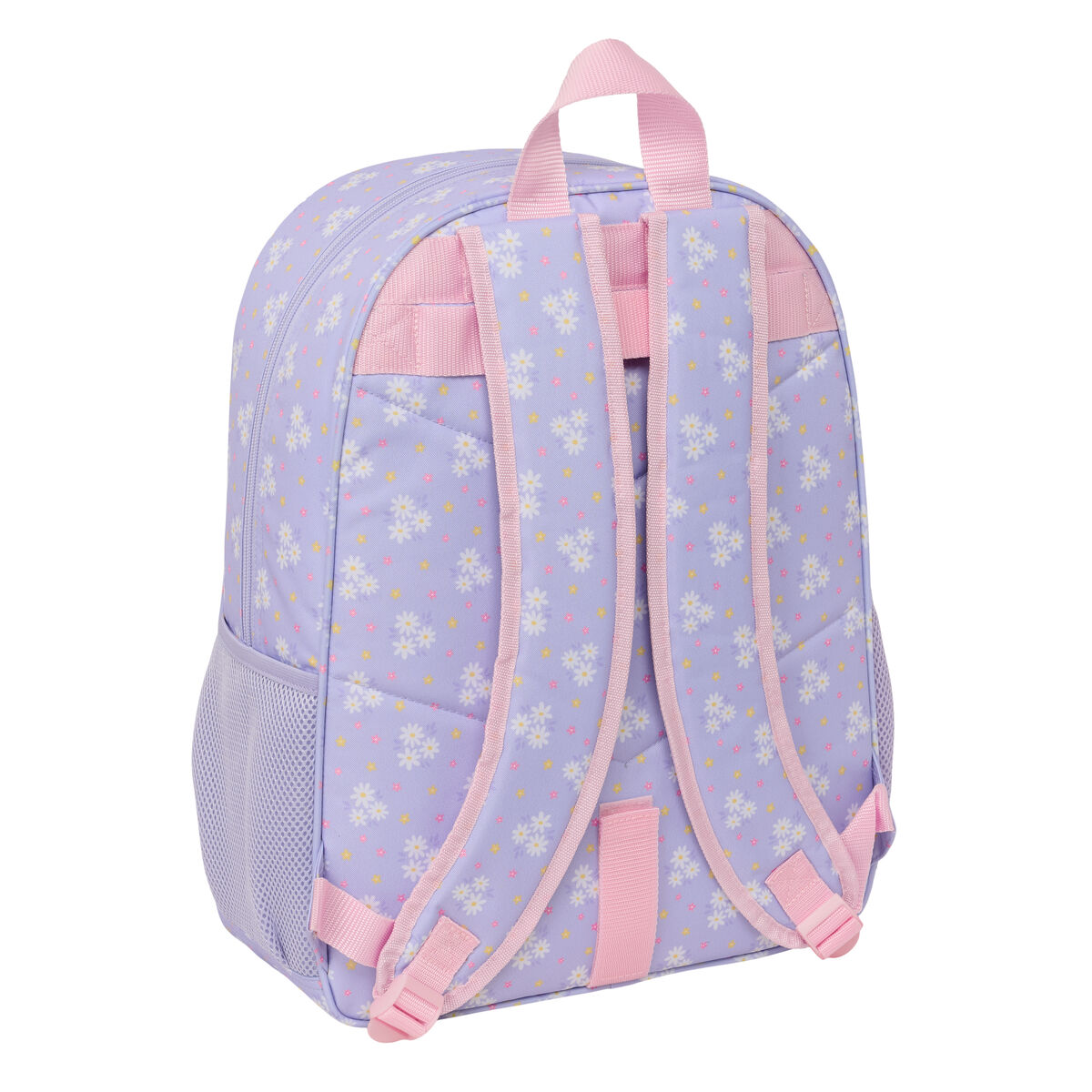School Bag Safta Bouquet Pink Lilac 33 x 42 x 14 cm