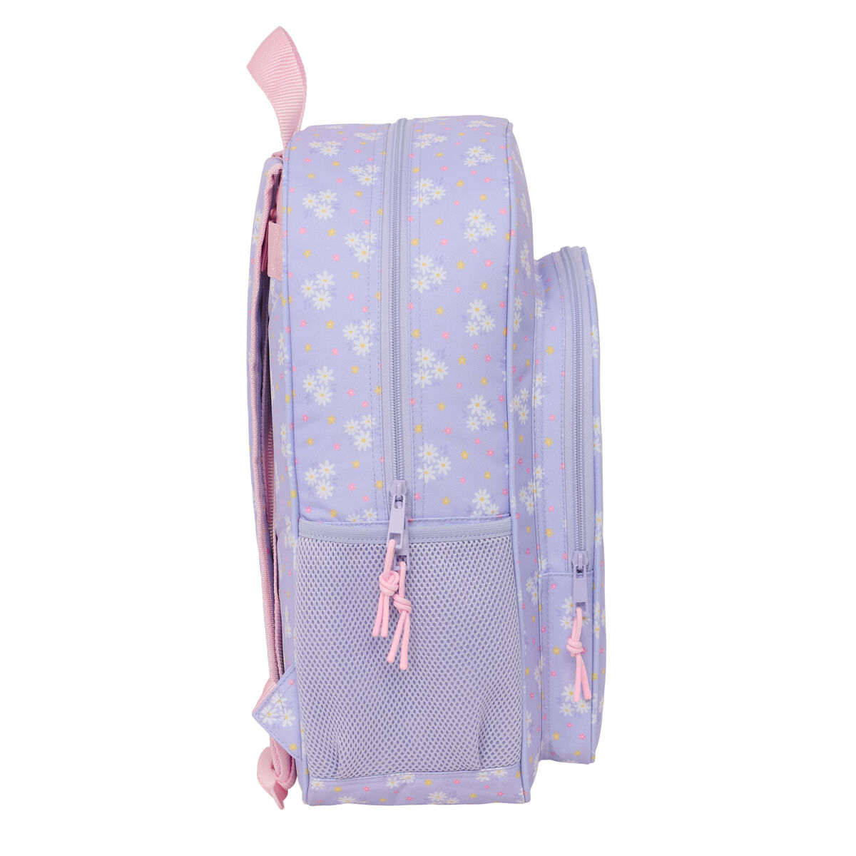 School Bag Safta Bouquet Pink Lilac 33 x 42 x 14 cm