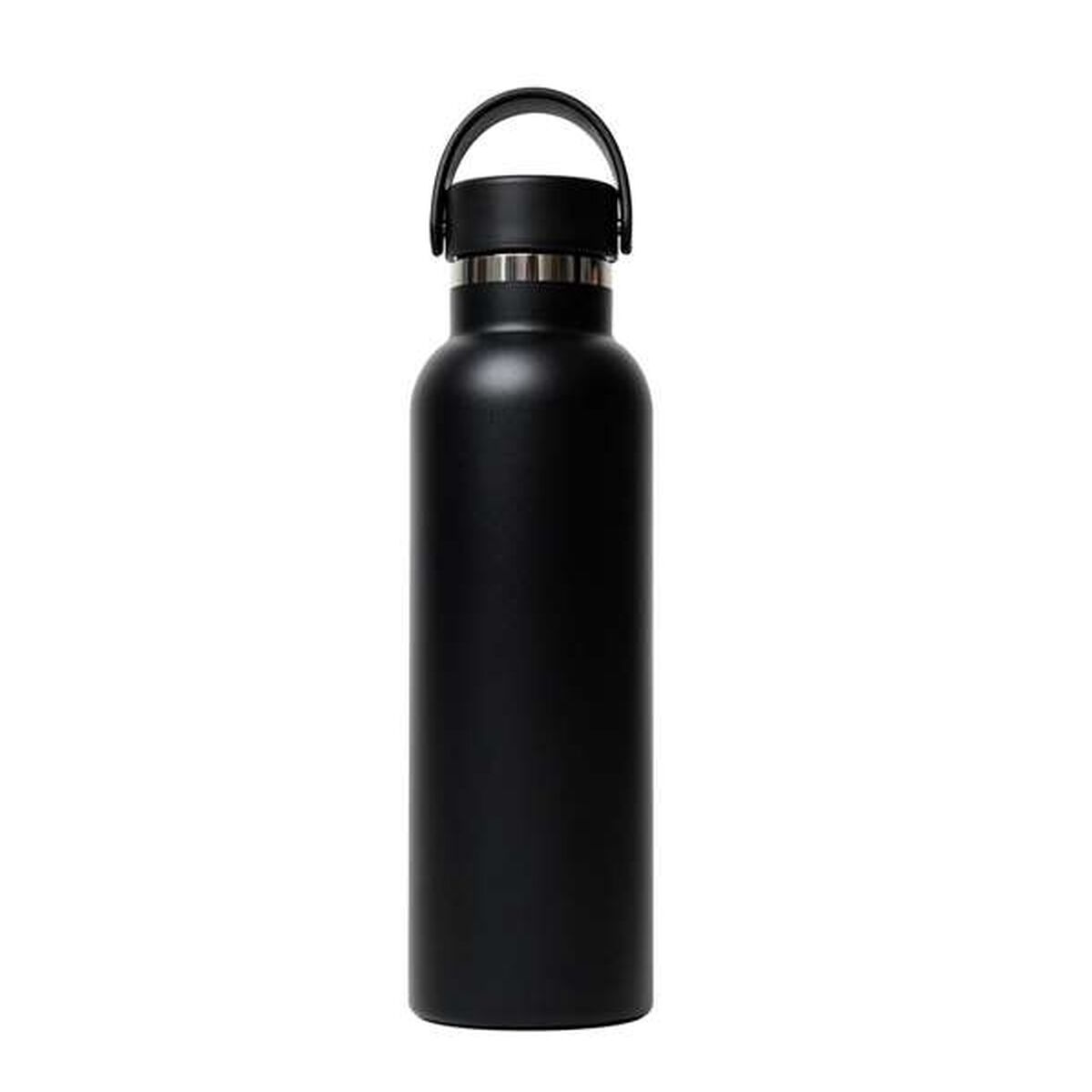 Water bottle Safta Negro Black Silicone Stainless steel