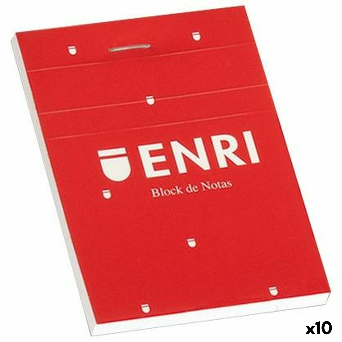 Notepad ENRI Red A7 80 Sheets (10 Units) Notepad ENRI Red A7 80 Sheets (10 Units)